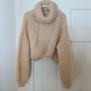 American Dream Cozy Cream Cowl Neck Sweater